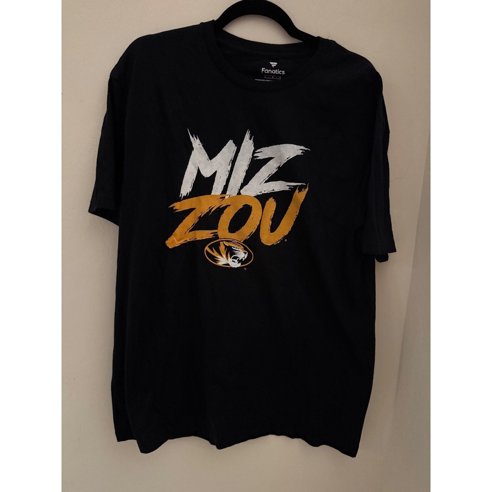 Men's Missouri Tigers Fanatics Hometown Collection Black T-Shirt-Size Large NWOT